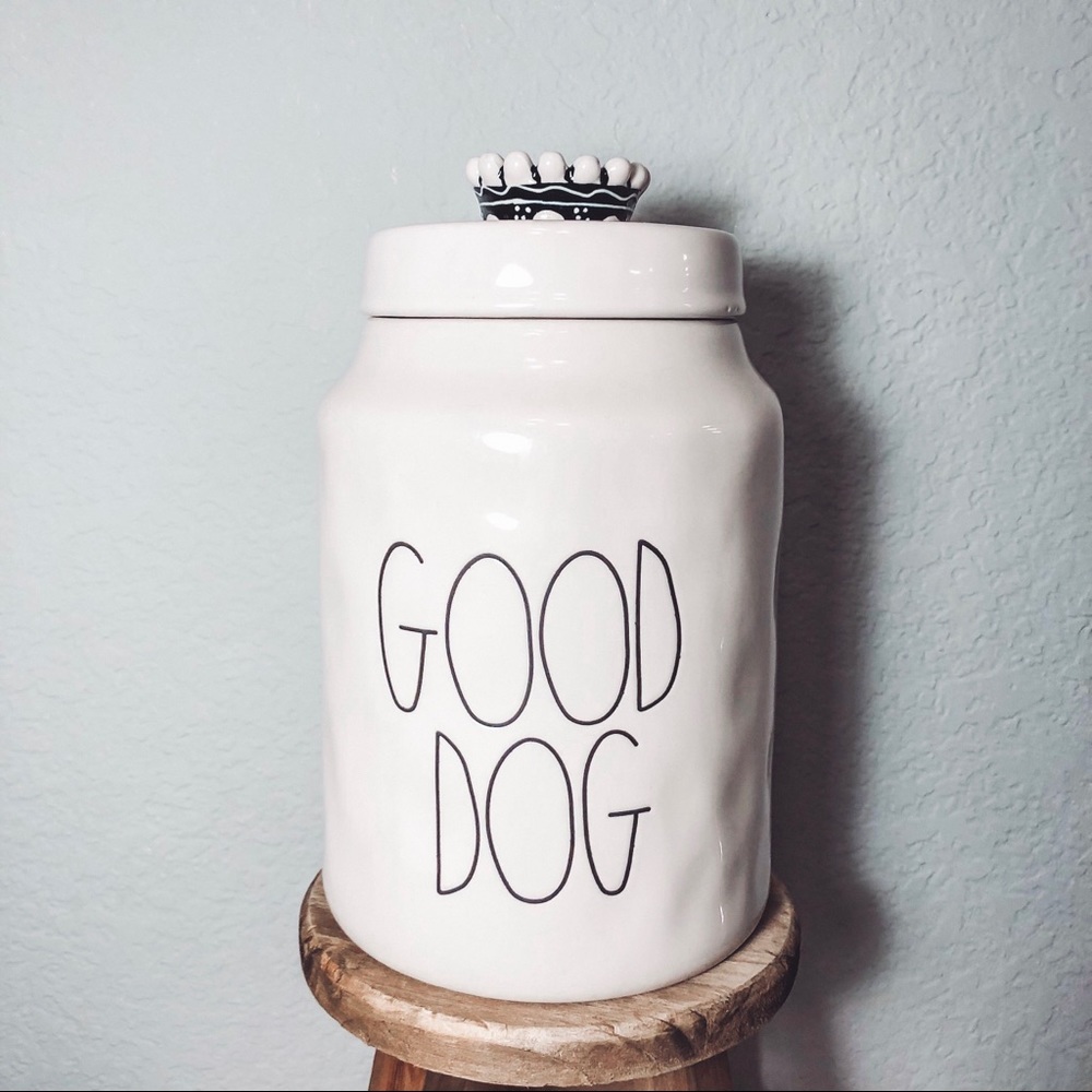 Rae Dunn Good Dog Crown Canister